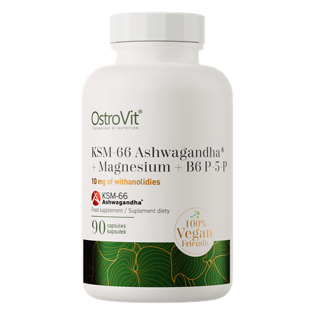 OstroVit KSM-66 Ashwagandha® + Magnesium + B6 P-5-P VEGE 90 capsules