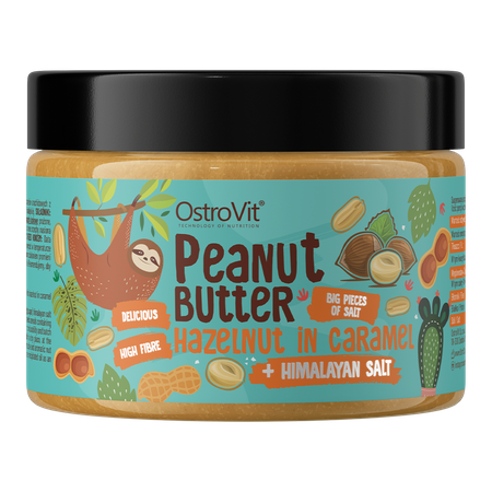 OstroVit Peanut Butter + Hazelnut in Caramel + Himalayan Salt 500 g