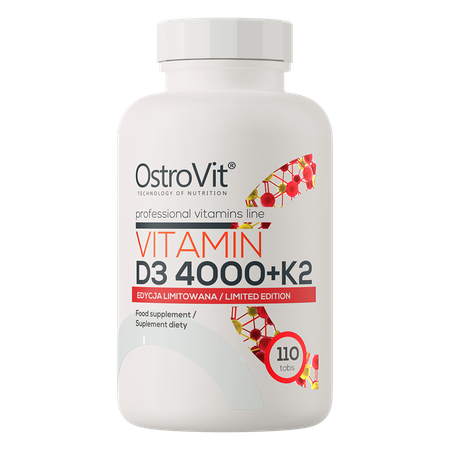 OstroVit Vitamin D3 4000 IU + K2 110 tablets
