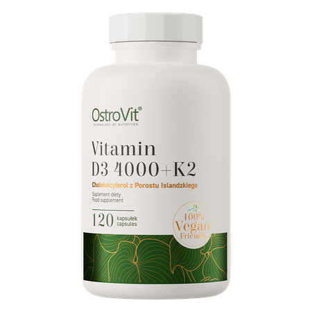 OstroVit Vitamin D3 4000 IU + K2 VEGE 120 capsules
